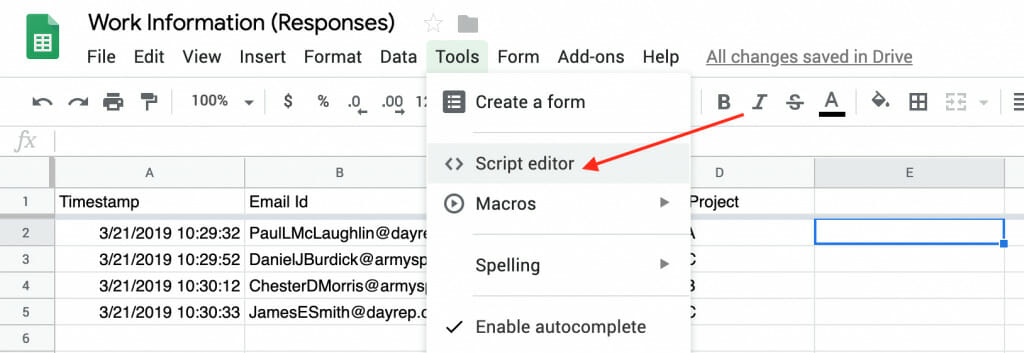 Edit Google Forms Responses in the Spreadsheet xFanatical