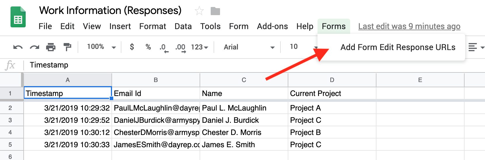 Edit Google Forms Responses in the Spreadsheet xFanatical