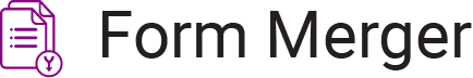 form merger logo with text
