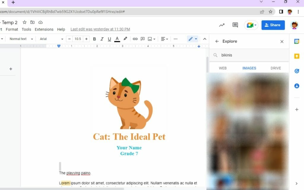 Google Docs and Slides Explore tool - How to Disable it? | Safe Doc | Students can see inappropriate images in explore tool Google Docs.