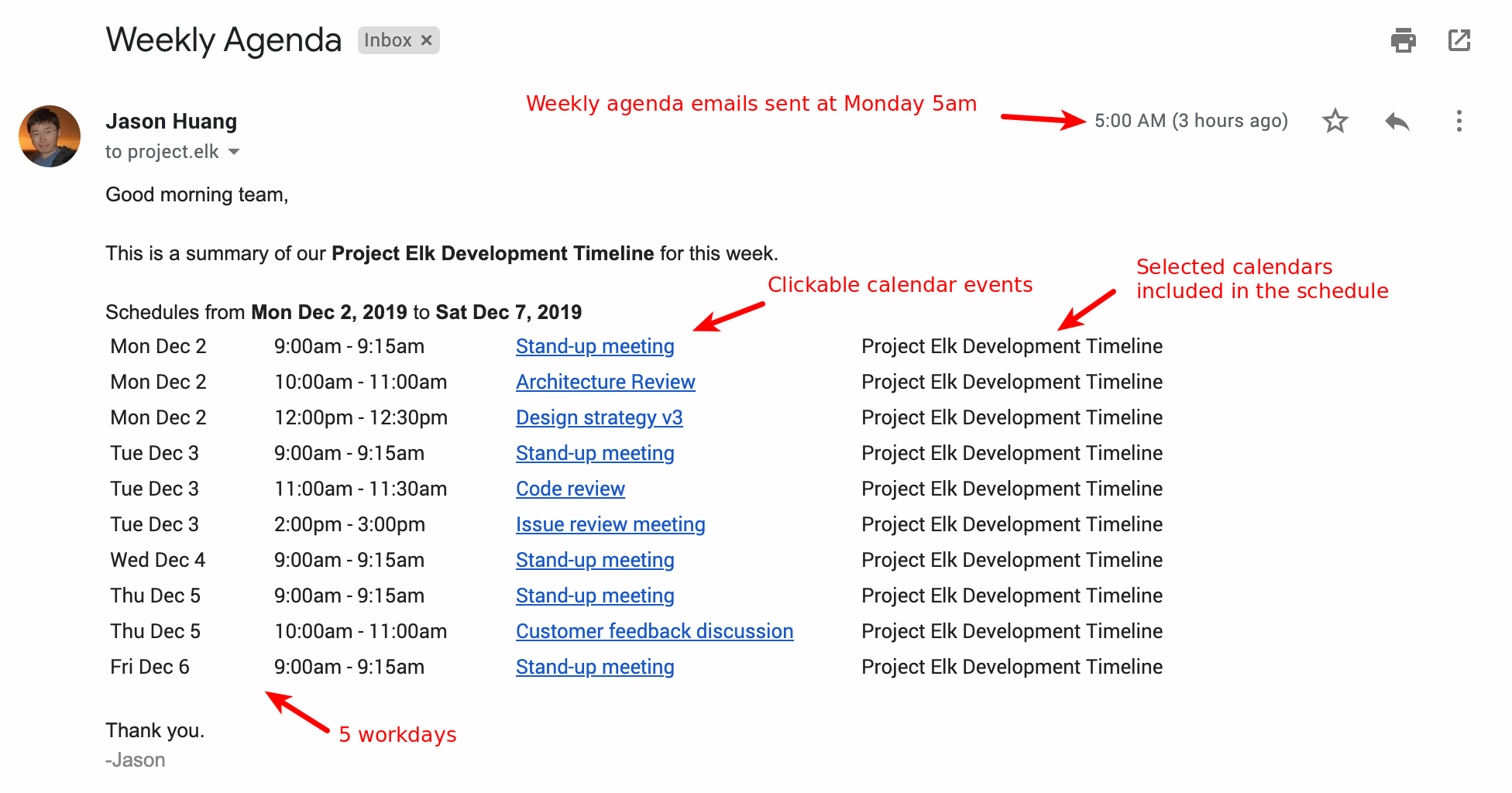 Google Calendar Daily / Weekly Agenda to Your Inbox xFanatical