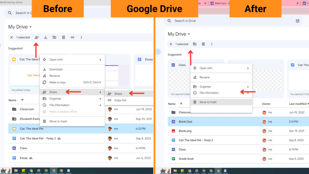 Block Google Drive Sharing Files