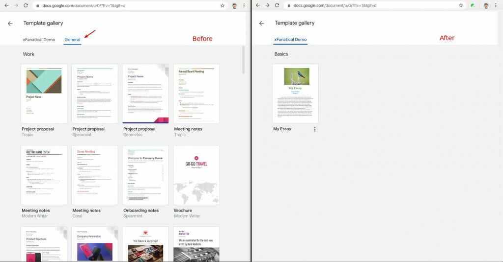Remove Default Templates In Google Docs Xfanatical