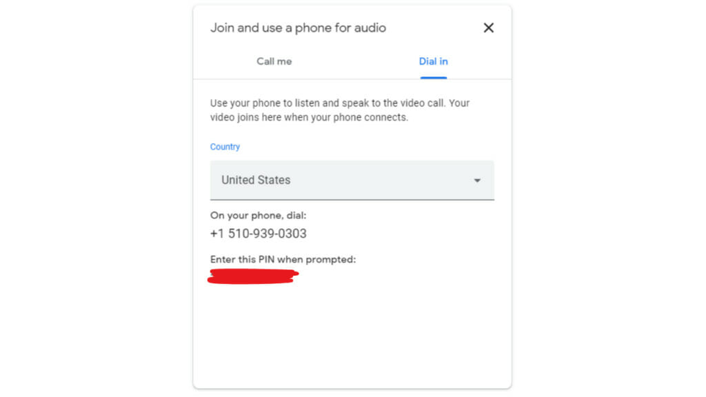 Disable Joining By Phone In Google Meet
