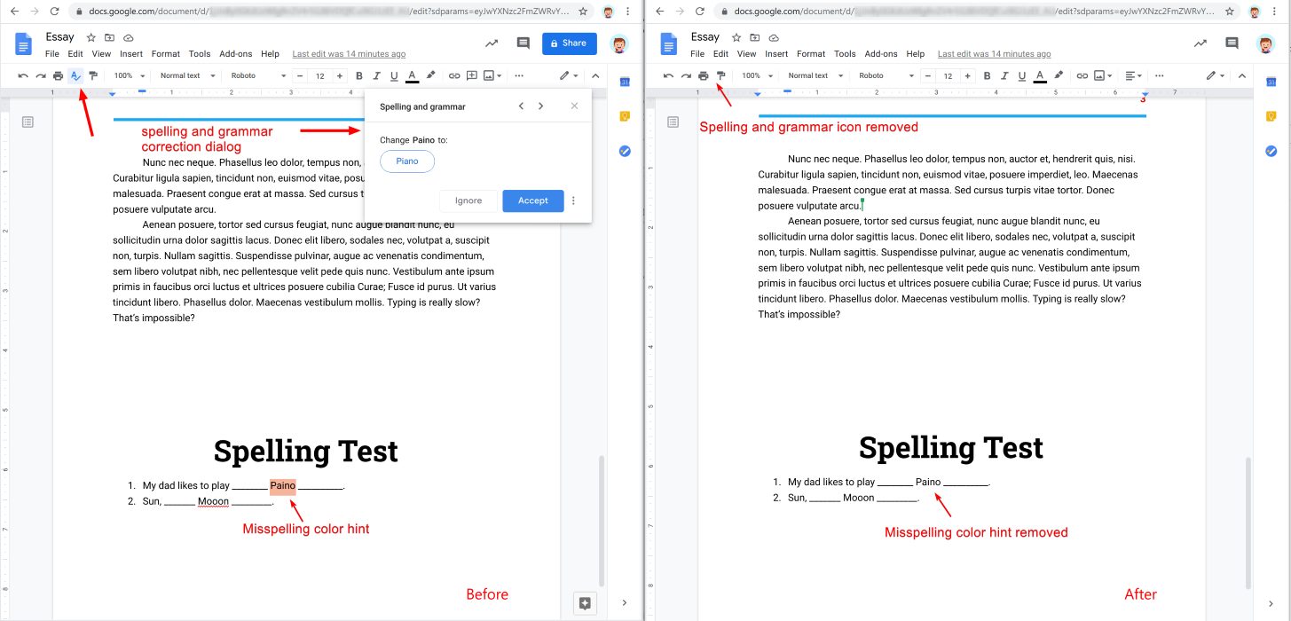 How To Turn Off Spelling And Grammar Check In Google Docs