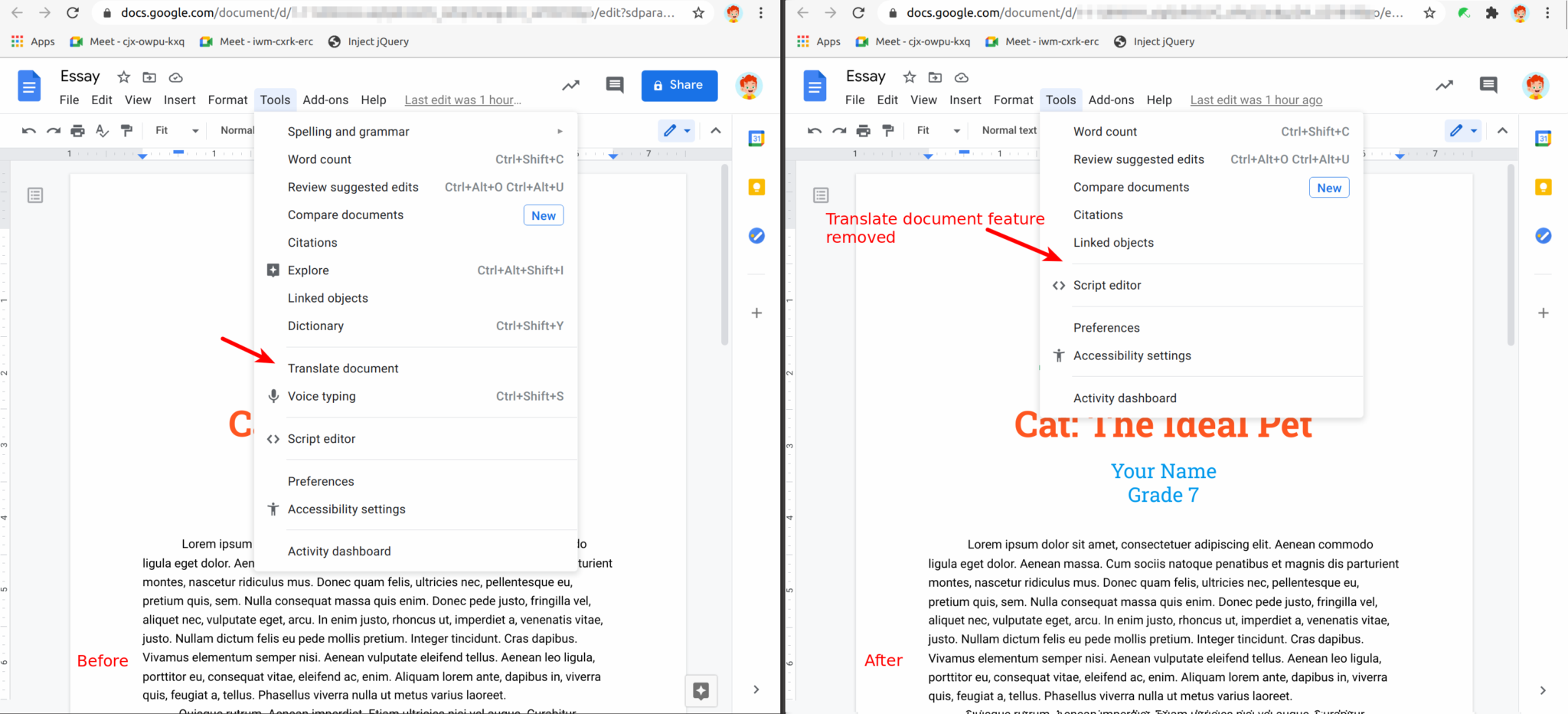 Disable Translating Document in Google Docs - xFanatical