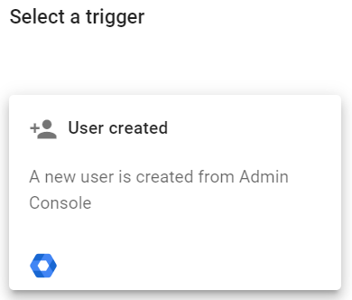 Select User Created action with Foresight