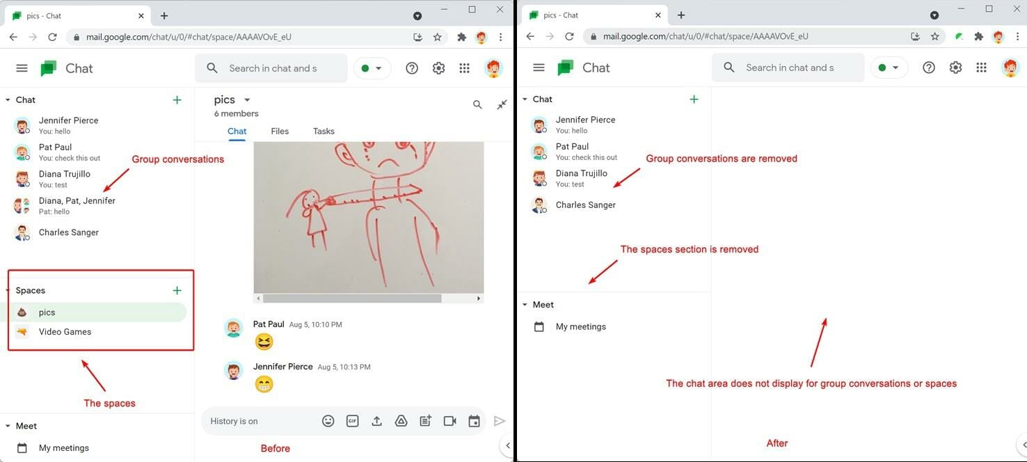 Google Workspace Updates: Add Google Groups to spaces in Google Chat