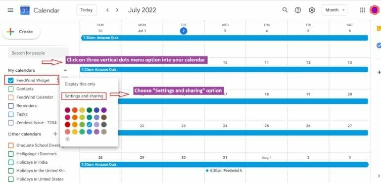 Google Calendar ID