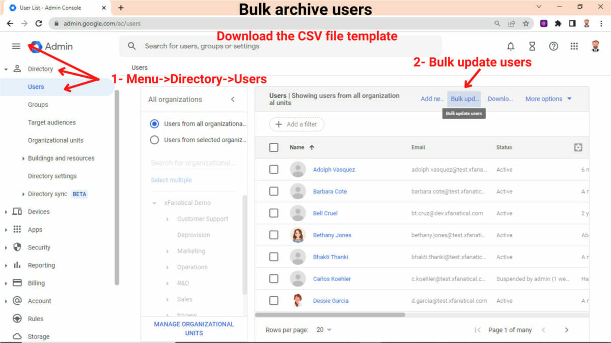 Google Workspace Archive User