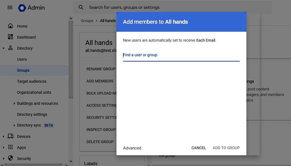 Bulk add members to Google Group using Foresight