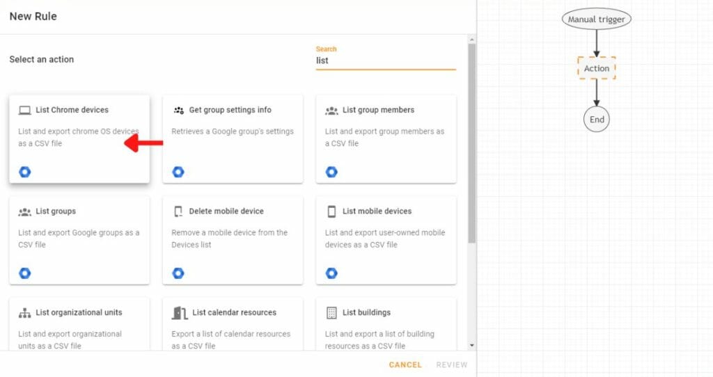 Bulk deprovision Chrome devices in Google Workspace