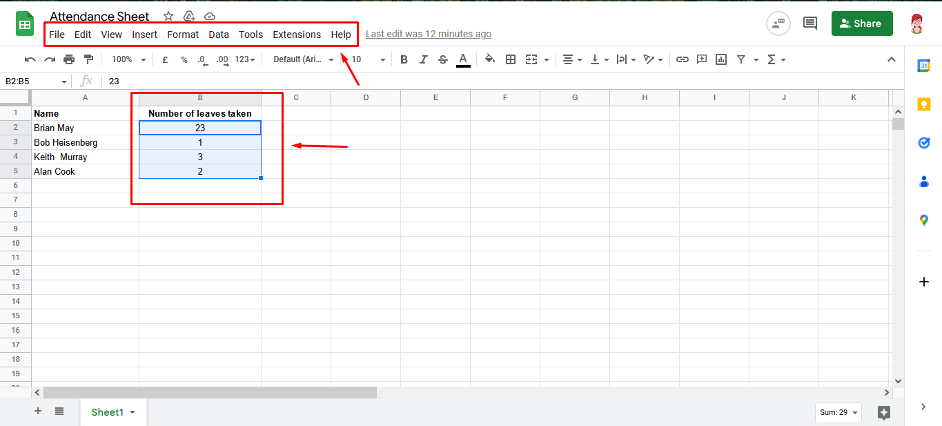 Format Cells in Google Sheets xFanatical