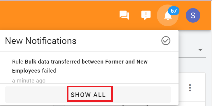 Choose Show All from the drop-down menu