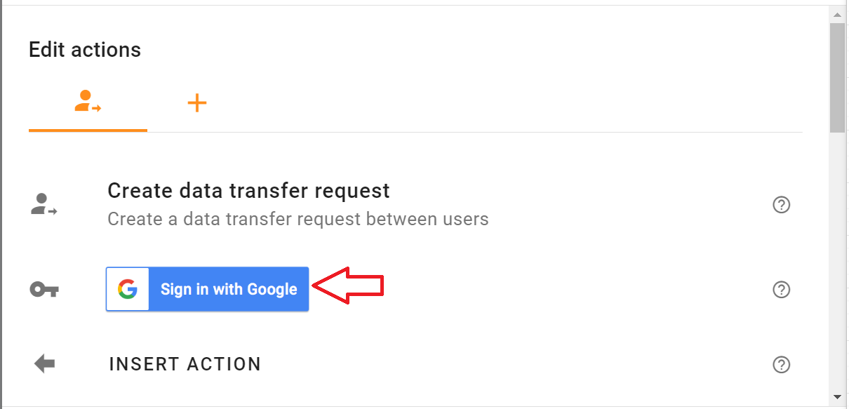 Grant permission for Foresight in the Google Workspace account