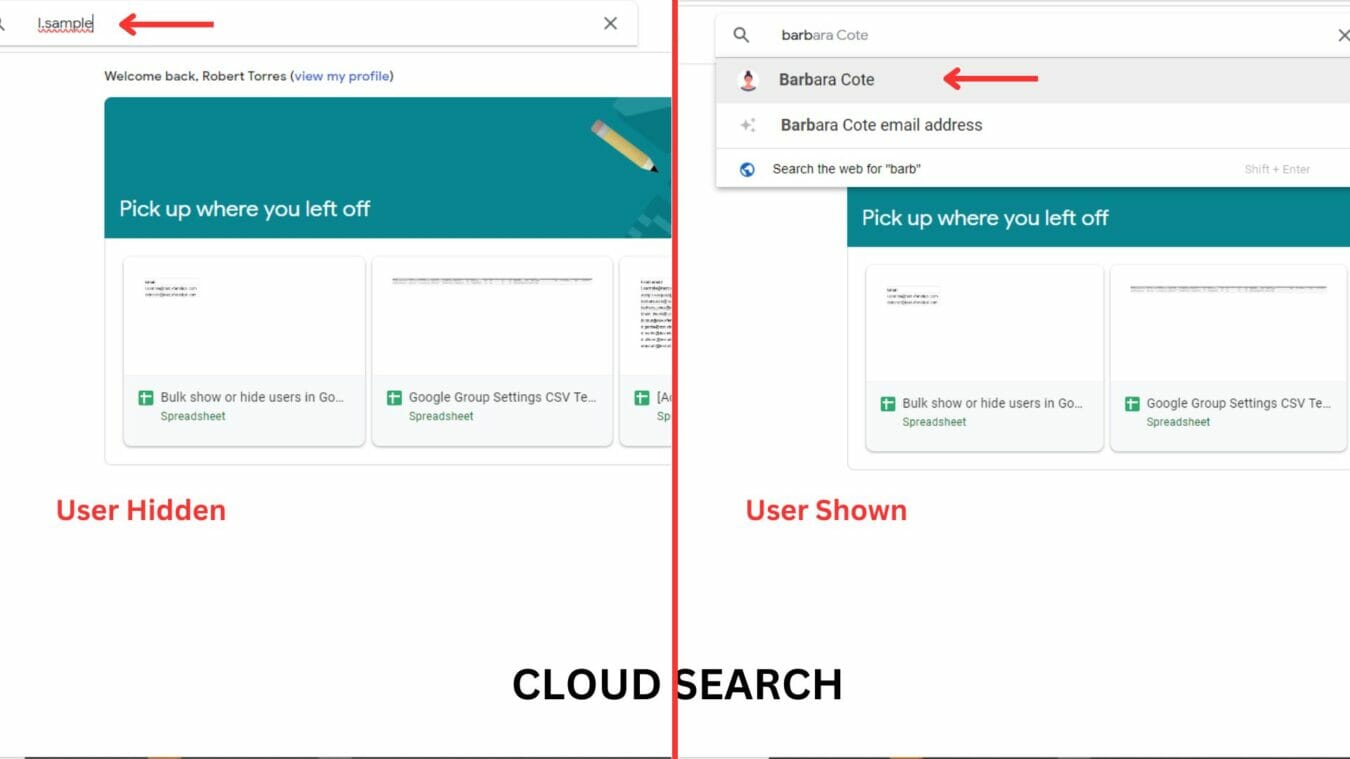 How To Bulk Show And Hide Users In Google Workspace