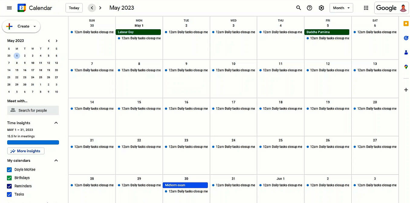 Bulk-create calendar events and save time