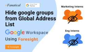 Hide google groups from Global address list