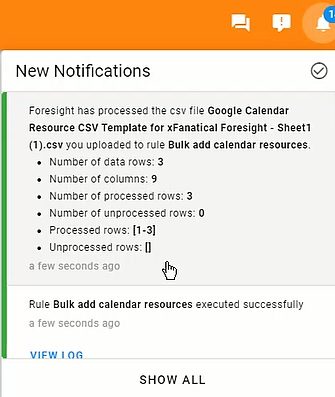 How to bulk add calendar resources in Google Workspace