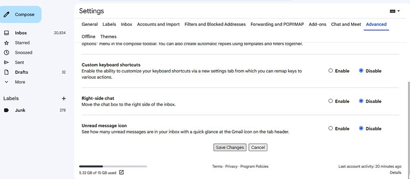 create email templates in Gmail