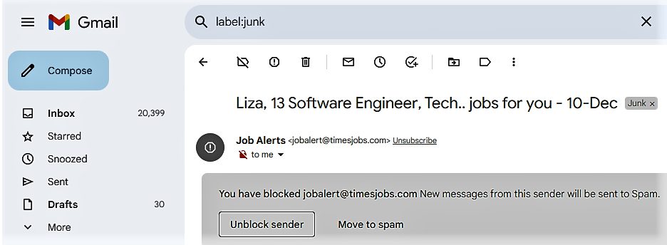 How to block emails on Gmail?