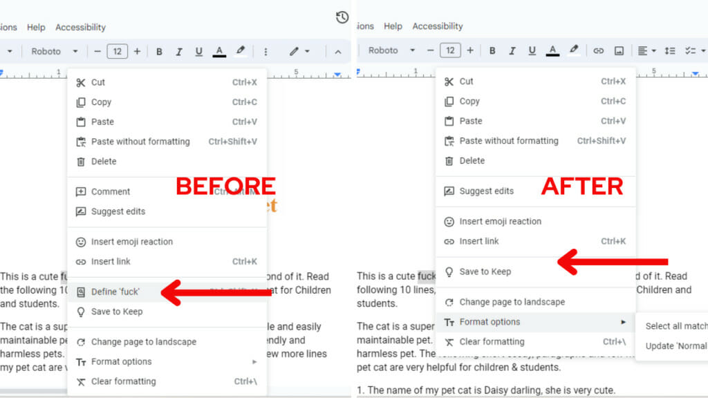 How to Disable Dictionary in Google Docs?