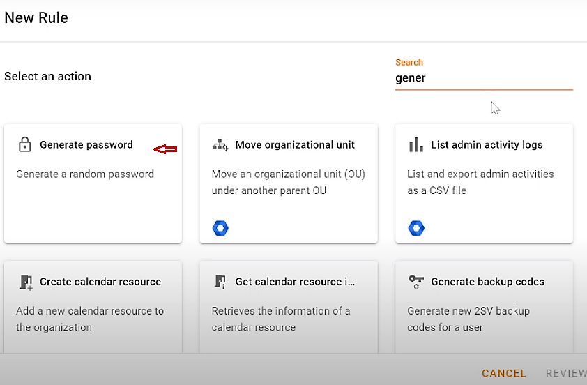 Generate password