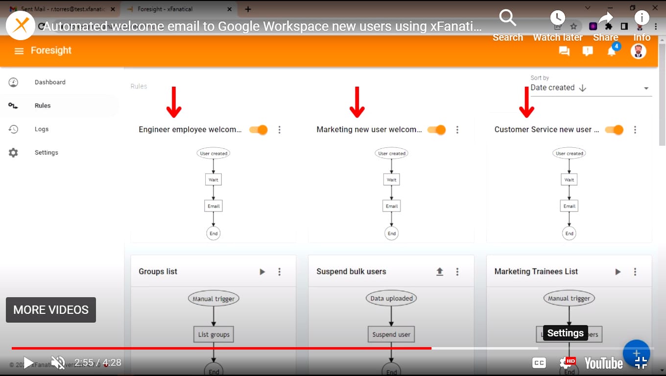 Google Workspace workflow automation