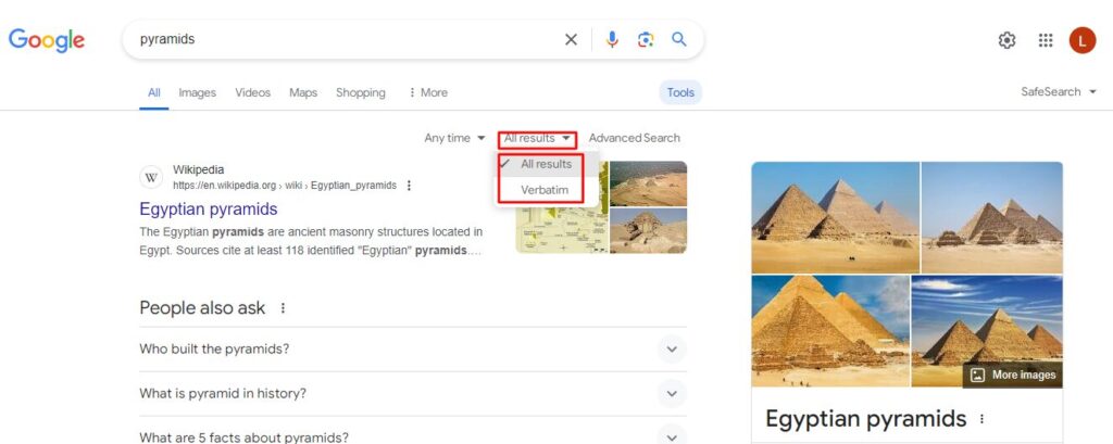 Google search tricks for finding all results