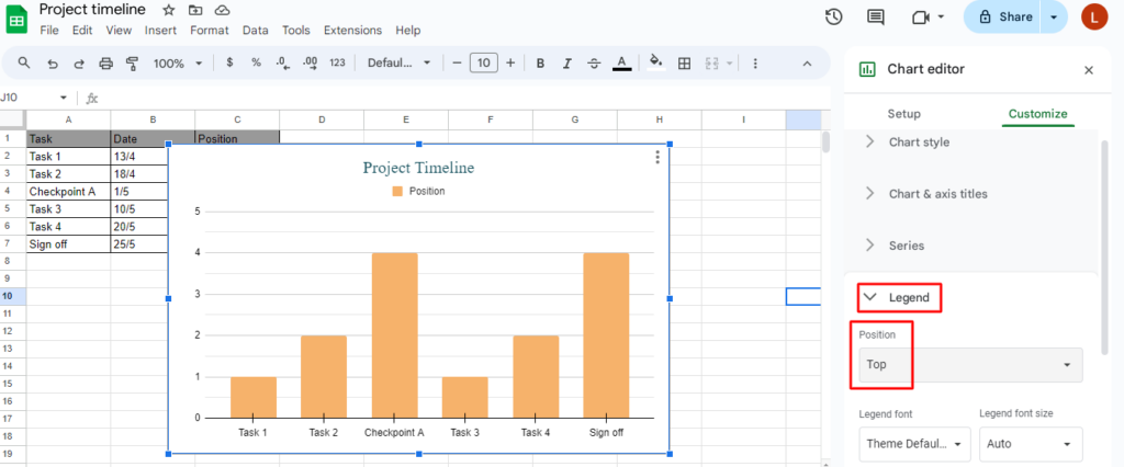 Legend In Sheets Making of a timeline in Google Docs and Google Sheets |xFanatical