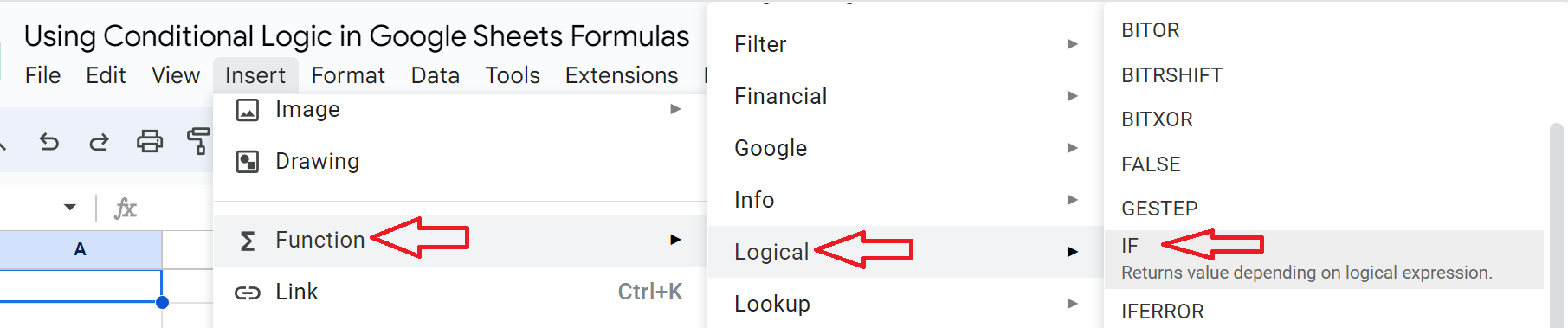 Using Conditional Logic in Google Sheets Formulas