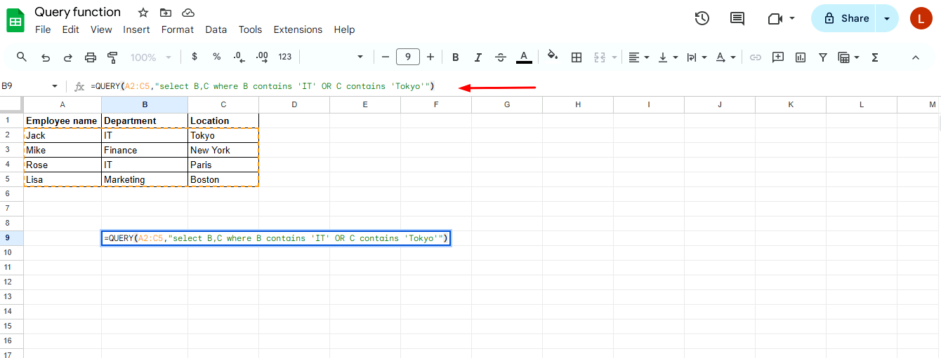 Know all about the query function in google sheets xfanatical